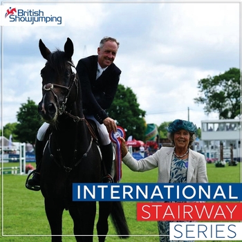 Shane Breen takes the win in the International Stairway at South of England Show